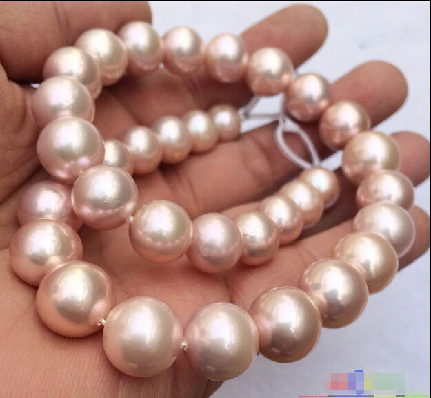 

noble women gift Jewelry Silver Clasp Natural 11-11.5mm round lavender Edison pearl necklace