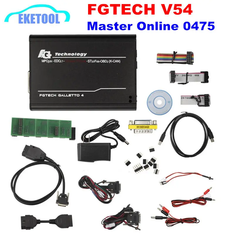 

EU Online FW 0475 Galletto V54 FGTECH Master Version ECU Programmer Add BDM Function/OBD K-CAN fgtech V54 0475 Supports More Car