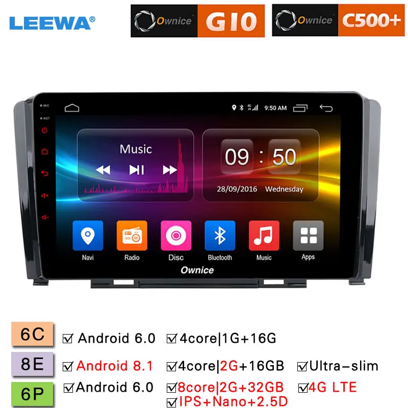

LEEWA 9" 2.5D Nano IPS Screen Android 8.1 Octa Core/DDR3 2G/32G/4G LTE Car Media Player With GPS For Great Wall H6 2009 - 2017