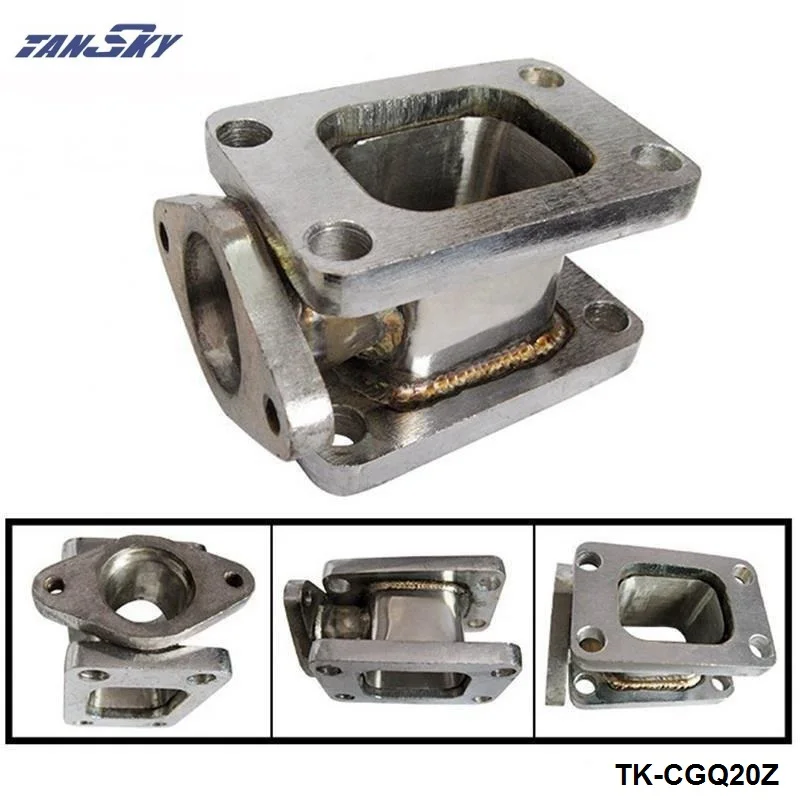

T3-T3 Cast Iron TURBO MANIFOLD ADAPTER+38MM WASTEGATE FLANGE OUTLET TK-CGQ20Z