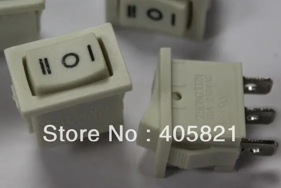 

Mini white rocker switch/boat switch 3pins ON-OFF-ON 13*19mm