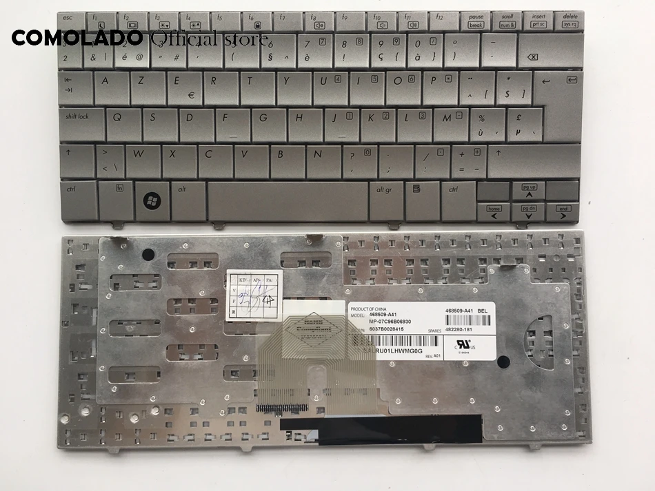 BE Belgium Keyboard For Hp Mini 2100 2133 2140 silver Laptop Keyboard BE Layout