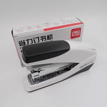 

[Deli] High Quality Power Saving Stapler Use For 24/6 26/6 Staples Metal Manual Stapler Office Binding Supplies No.0368