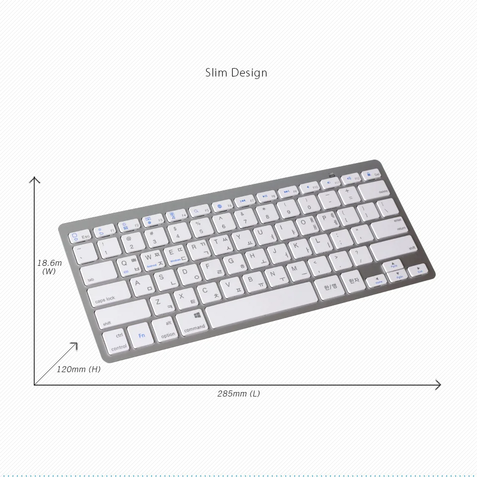 DHL, Корейская мини bluetooth-клавиатура для Apple iPad Pro, iPad Air, планшетов, беспроводная клавиатура для iMac, Macbook Pro, Smart tv