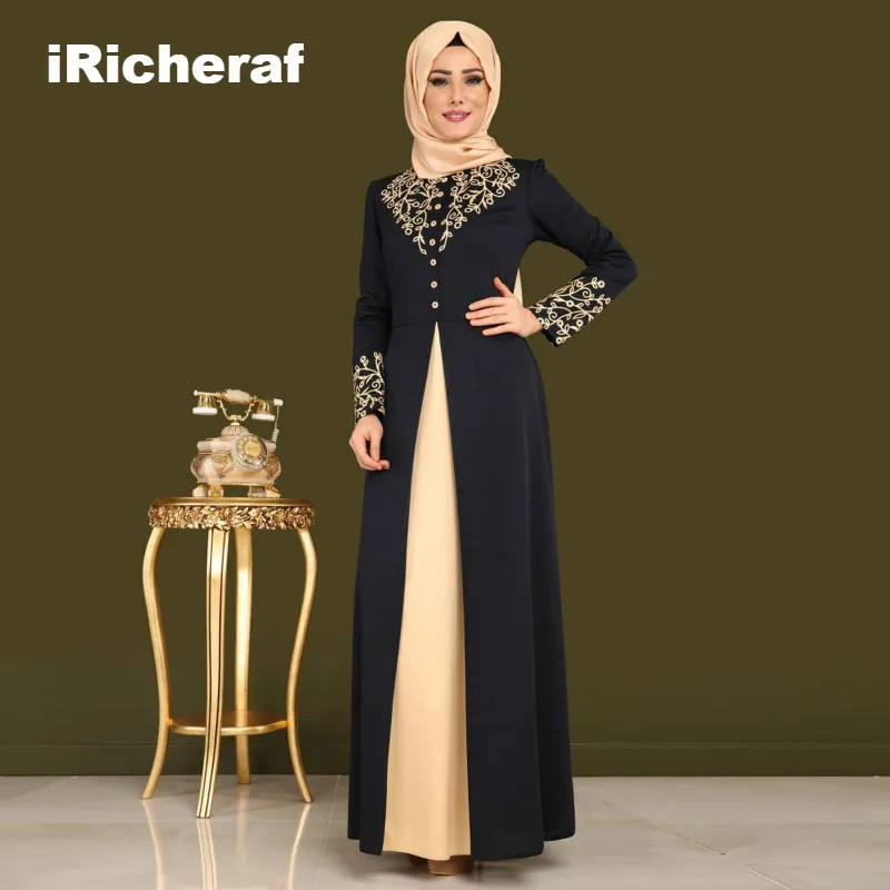 Мусульманское платье iRicheraf Abaya мусульманское для взрослых арабское женская