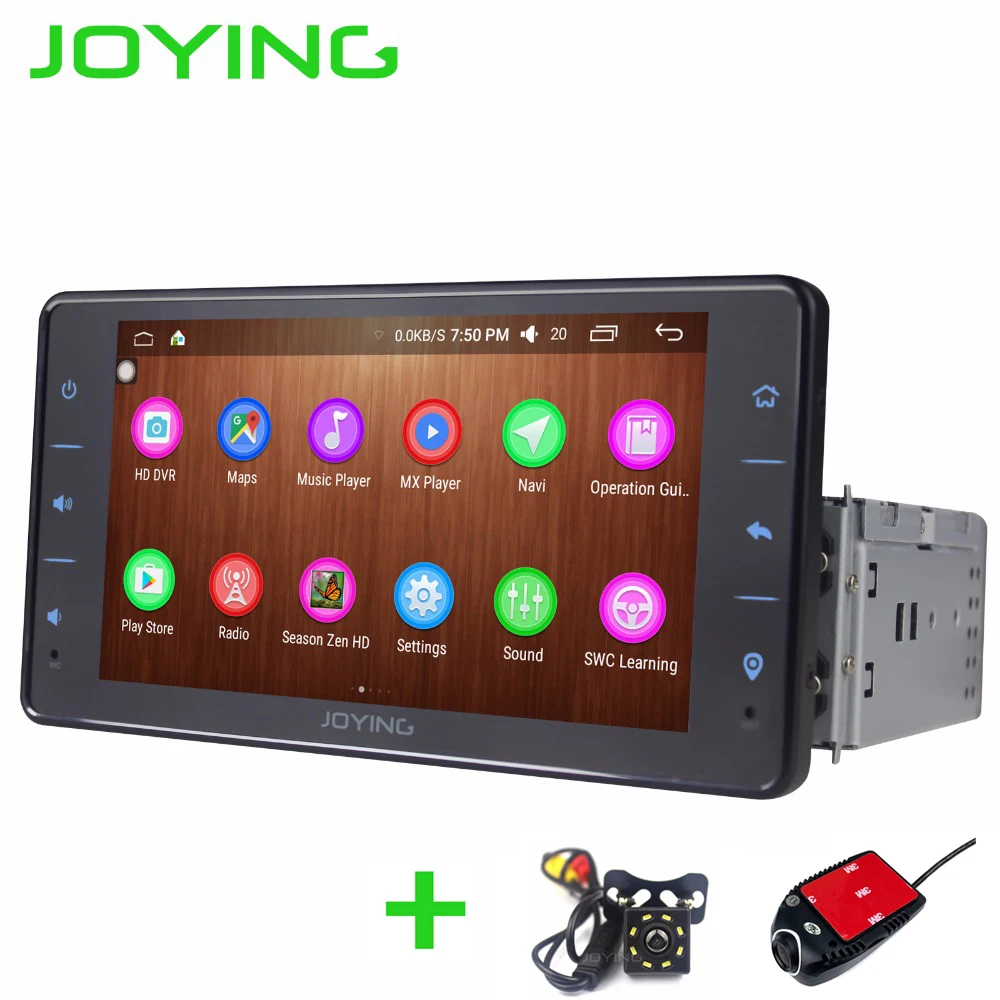 

JOYING 2 Din '' Android 8.1 Car Radio 2GB RAM dsp with free DVR GPS Navigation Universal Audio Stereo Autoradio Octa Core Wifi
