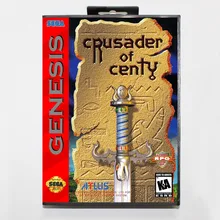 16 бит игра Sega Mega Drive картридж с розничной коробкой-Crusader и Centy карточная игра для Megadrive бытие системы