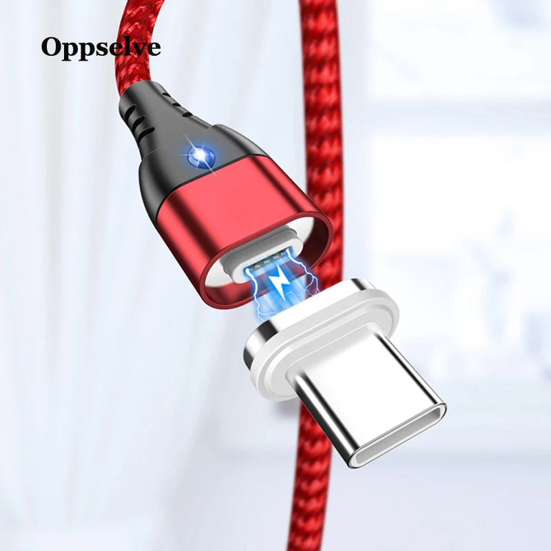 

Oppselve Magnetic USB Type C Cable For Xiaomi Redmi Note 7 mi9 USB C Cable For Samsung S10 Fast Charge Mobile Phone Charge Cord