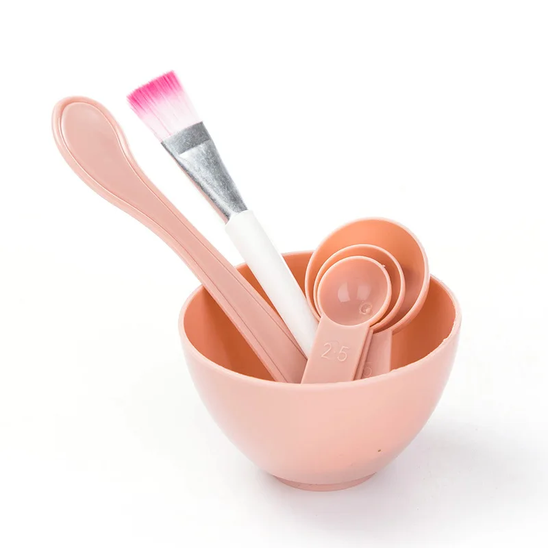 4 in 1 6pcs DIY Facial Beauty Mask Bowl Women Cosmetic Makeup Tool with Brush Mixed Stir Spatula Stick Measuring Spoon kit