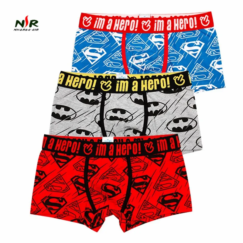 PINK HERO Мужское нижнее белье трусы боксеры модные хлопковые комплекты с принтом в