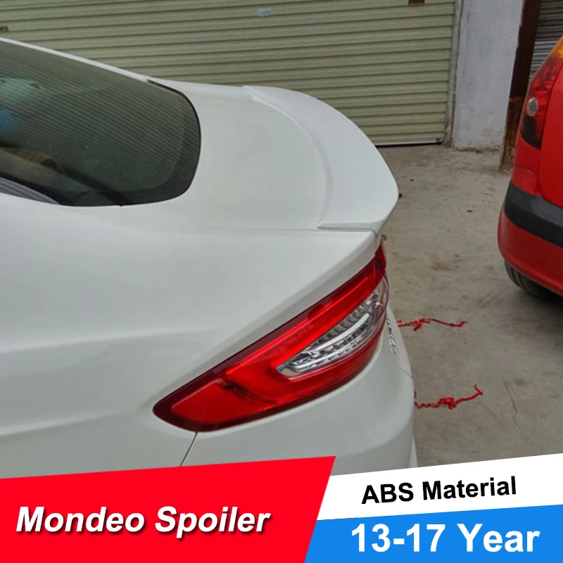 JNCFORURC задний спойлер для багажника автомобиля крылья Ford Mondeo Fusion 2013 14 15 16 17 18 ABS