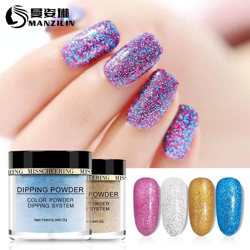 

10ml Chameleon Powder Nail Dipping System Without Lamp Cure Natural Dry Mirror Effect Glitter Nail Art Decoration Manicure TSLM1