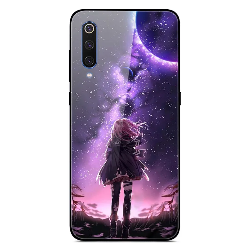 4 Для Xiaomi mi 9 чехол mi 9 SE чехол из закаленного стекла жесткий чехол для телефона с принтом для Xiaomi mi 9 mi9 SE 9SE с силиконовой рамкой бампер - Цвет: 4