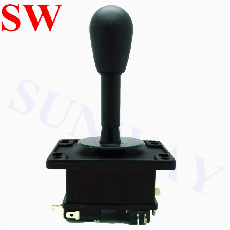 

1pc/lot Black American HAPP Style Joystick with Microswitches 4/8 Way Elliptical Handle for Arcade Jamma Game machine