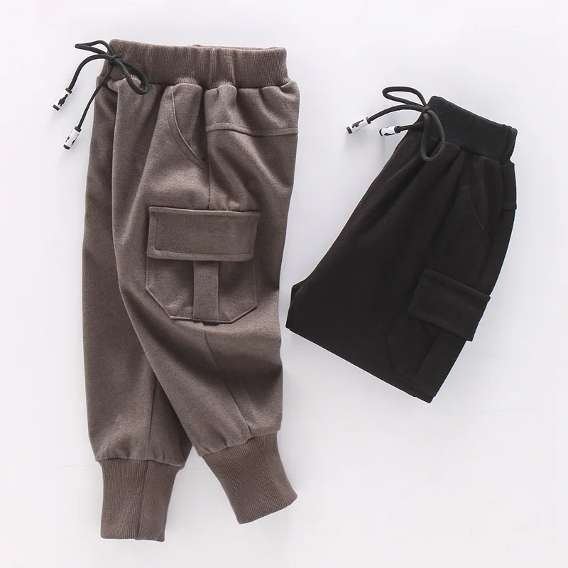COOTELILI Fashion Active Boys Trousers Pants Baby 2019 Clothes Solid Sweatpants for 2-7t years boys full pants Kids Trousers (7)