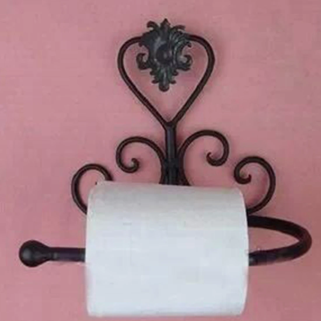Toilet Paper Roll Holder Bathroom Wall Mount Rack Toilet Paper Roll Holder Bathroom Wall Mount Rack Vintage Black Home Decor Crafts In Storage Holders Racks From