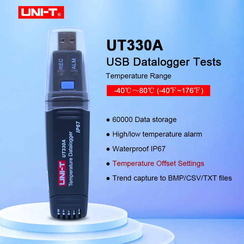 UNI-T UT330A/B/C цифровой регистратор данных Температура Влажность usb 60000 Регистратор температуры регистратор-40~ 80C(-40~ 176F