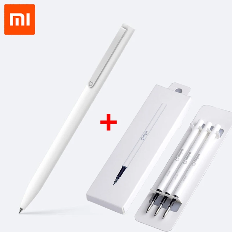 Mijia Sign Pen 9,5 мм Xiaomi Signing Pen PREMEC гладкая швейцарская заправка MiKuni японские чернила добавить Mijia Pen Черный Заправка