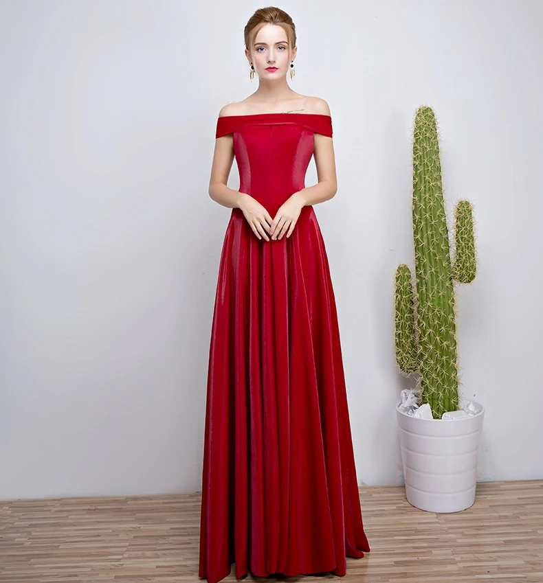 Robe demoiseur d'honneur2020 атласное платье трапециевидной формы с открытыми плечами и коротким рукавом бордового цвета для свадьбы, вечерние, длинные, красивые, dama de honra