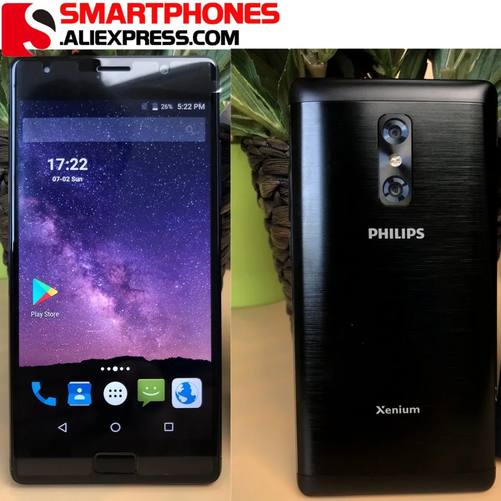 

Global Version PHILIPS Xenium X598 4GB+64GB MTK MT6750 13.0MP front 13MP+5MP Battery 4000mAh Octa Core 5.5'' Android 7.0 4G LTE
