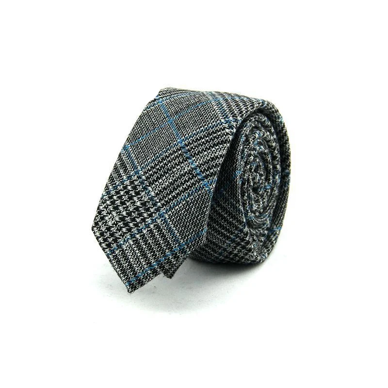 Mantieqingway шерсть Средства ухода за кожей шеи галстук формальный Бизнес бренд галстук тощий 6 см Средства ухода за кожей шеи галстук плед Средства ухода за кожей шеи одежда для мужские Костюмы Свадебные галстуки галстук подарки
