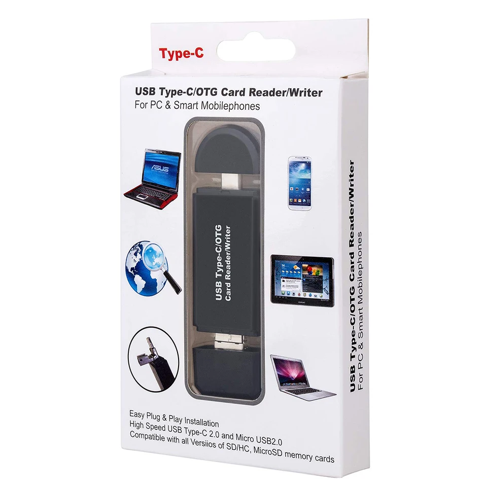 Устройство для чтения карт SD USB 3,0 устройство для чтения карт Micro TF SD устройство для чтения смарт-карт памяти адаптер type C устройство для чтения карт USB 2,0 Micro OTG для ноутбука