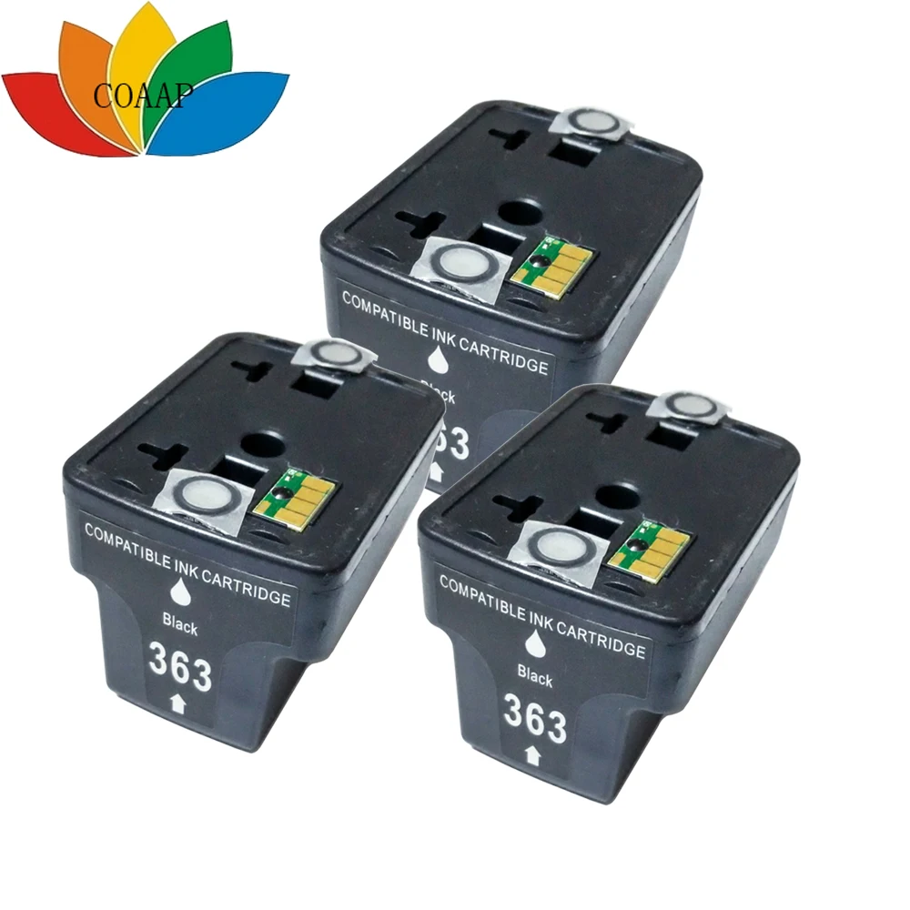 

3x Black Compatible hp363 HP 363XL ink Cartridge for HP 3310 7180 8230 8250 C5100 C5180 C6180 C6280 C7180 C7280 D7145 D7360