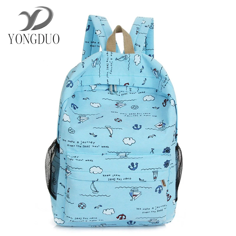 YONGDUO 2017 New Style College Canvas Lady Bag Leisure Travel Shoulder Pack Korean Edition Middle School