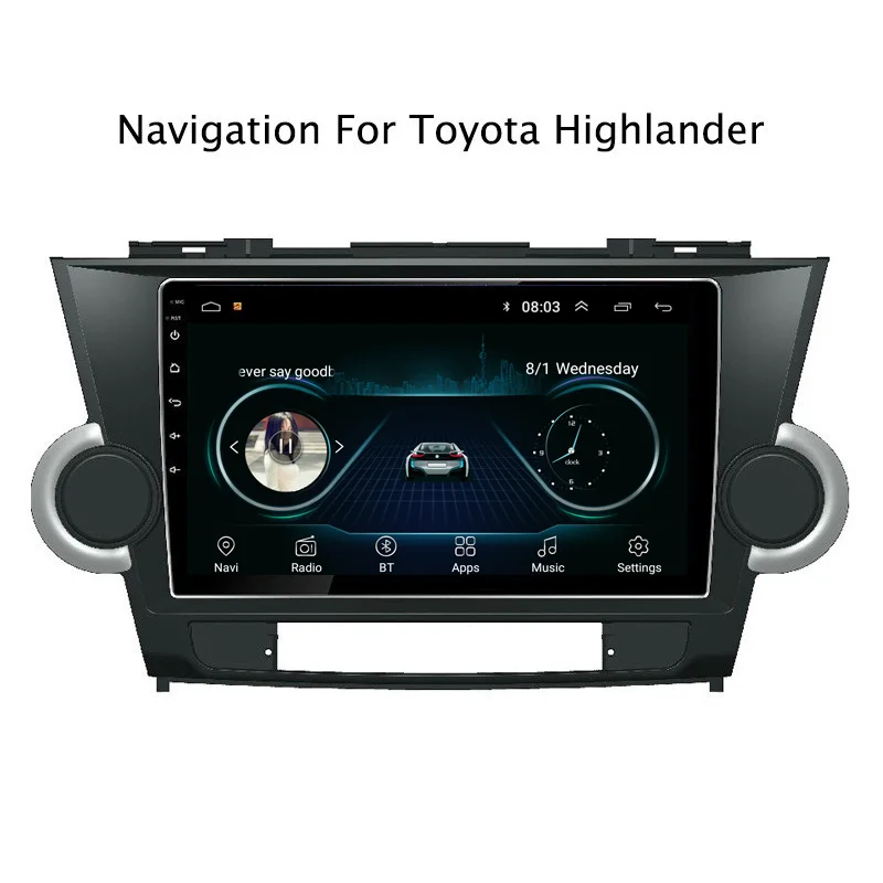 Ectwodvd 9 &quotAndroid 8 1 автомобильный dvd плеер gps навигация для Toyota Highlander 2009 2010 2011 2012 2013 2014