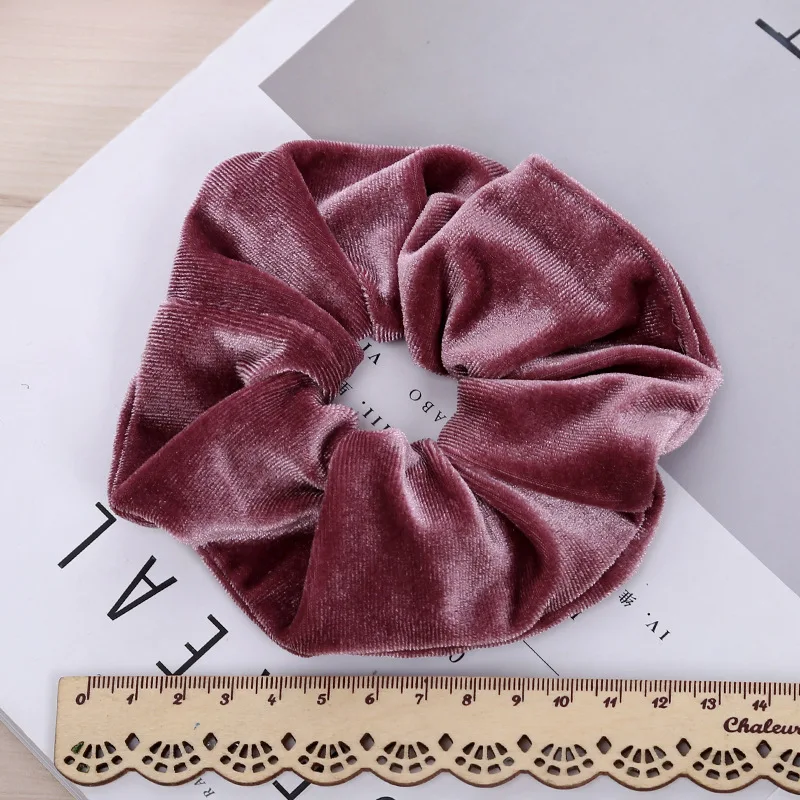 LOVINGSHA Solid Hair Accesorios For Girl Brand Velour Women Hair Tie Lady Scrunchies Female Ponytail Hair Holder Rope NFD046 - Image 6