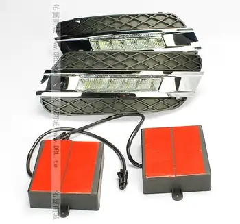 

Free shipping by EMS LED daytime running light for Mercedes-Benz W164 ML350 ML280 ML300 ML320 ML500 2006-09, 2010-11 LED DRL