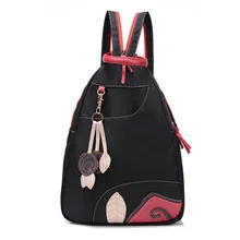 Fabra Mode Étanche Sacs À Dos En Nylon Femmes Patchwork Preppy Doux Back Pack Unisexe Coréenne Japon Style Sacs D’école En Gros