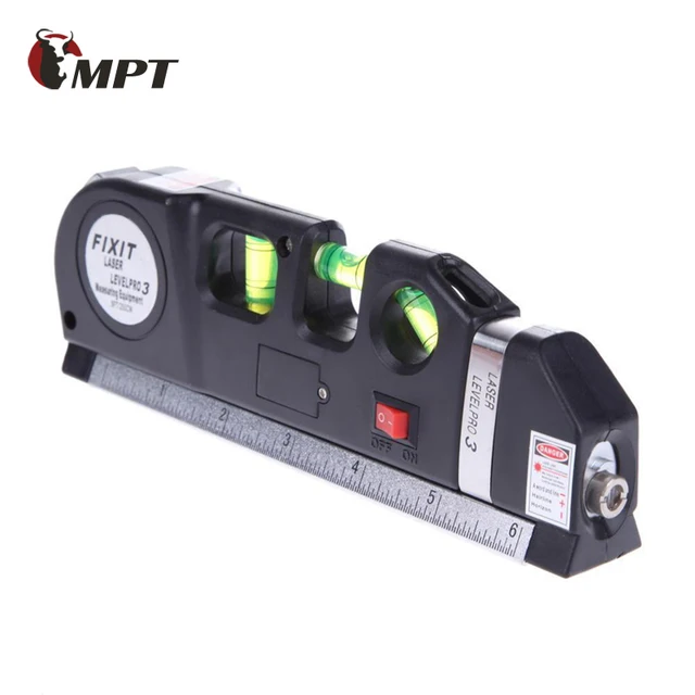 Special Price New Laser Level Horizon Vertical Measure 8FT Aligner Standard and Metric Ruler Multipurpose Measure Level Laser Black Special Price New Laser Level Horizon Vertical Measure 8FT Aligner Standard and Metric Ruler Multipurpose Measure Level Laser Black