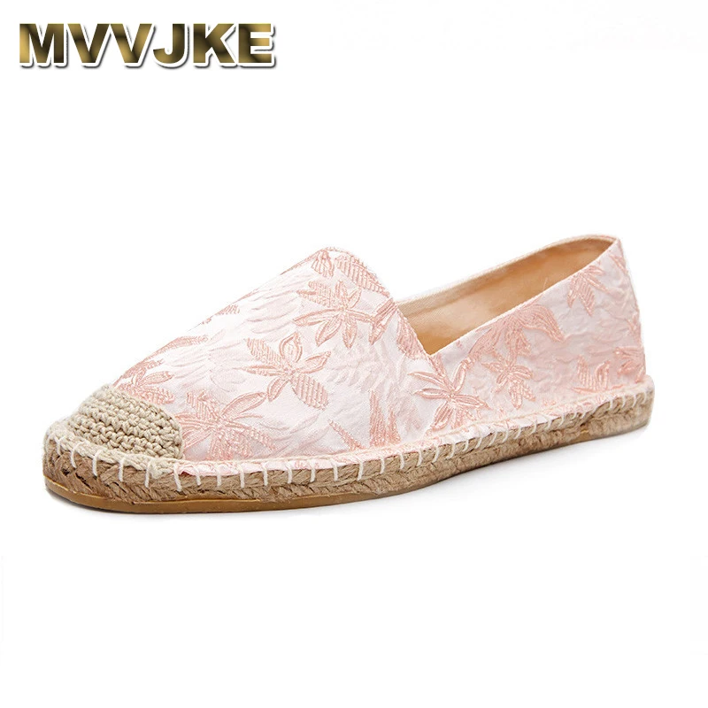 

MVVJKEwomen slip on espadrilles, embroidery fabric upper, rubber outsole