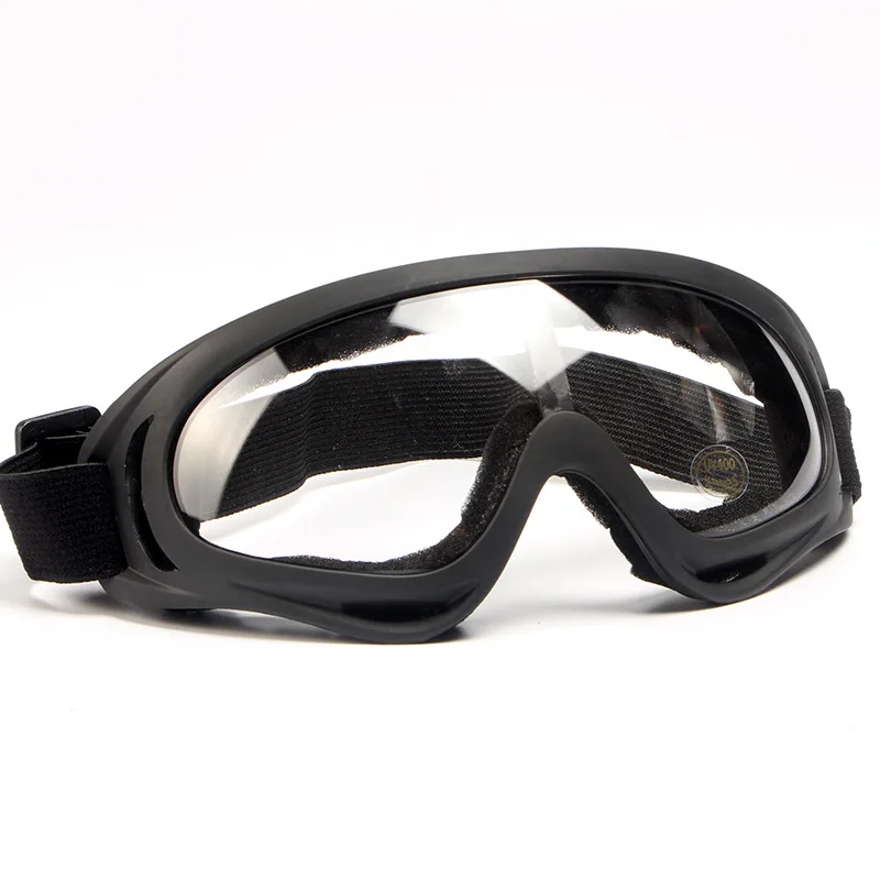 Поляризованные мотоциклетные очки UV400, ветрозащитные очки для велосипеда, велосипедные лыжные очки для мужчин и женщин, MTB, очки для верховой езды - Цвет: UV400 clear lens