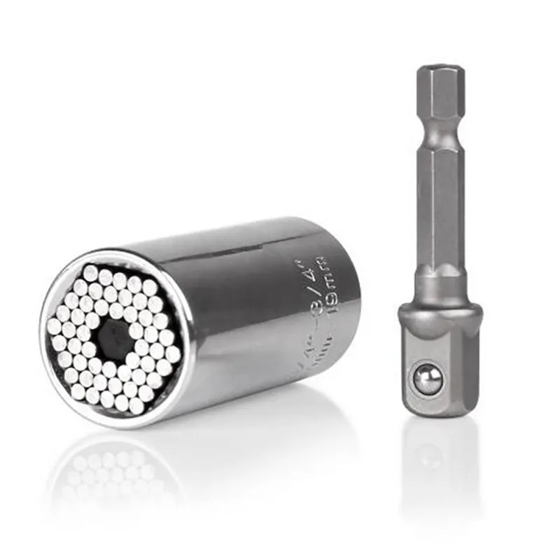 

Magic Spanner Grip Multi Function Universal Ratchet Socket 7-19mm Power Drill Adapter Car Hand Tools Repair Kit Ratchet wrench