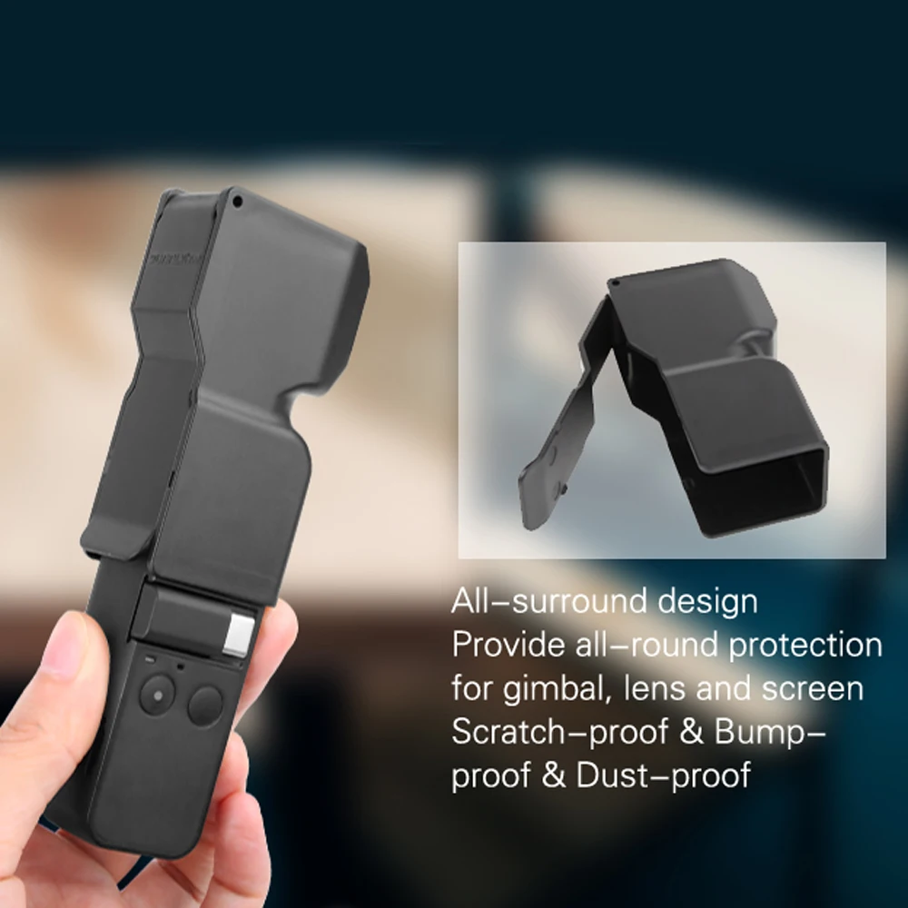 Защитный чехол для объектива Powstro для DJI OSMO Pocket Black Lens Cover защита для экрана Расширенный объемный для камеры