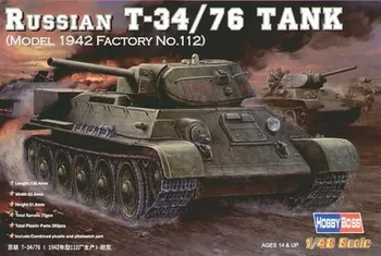 

Hobby Boss 1/48 84806 Russia T-34/76 Tank 1942 Plastic Model Kit