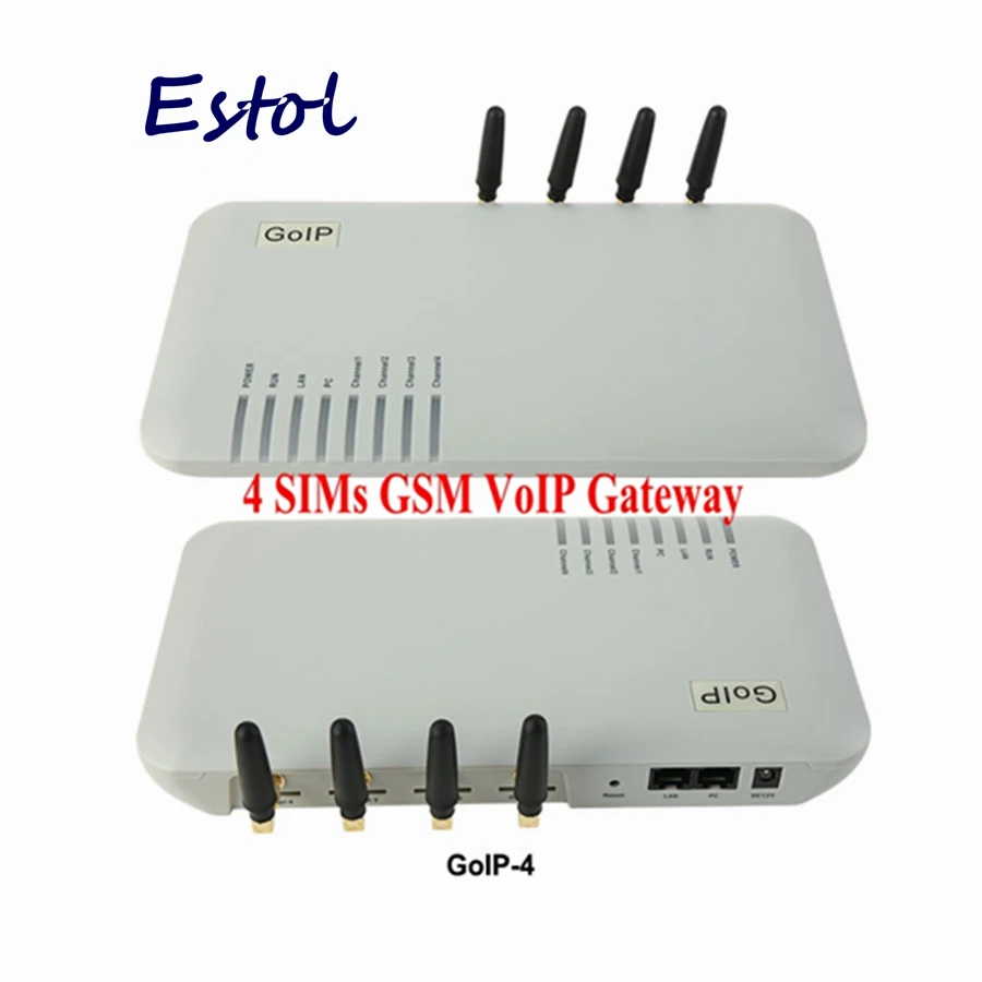 

DBL Original goip 4 Quad Band GOIP-4 4 Channel VoIP GSM Gateway GSM VoIP network goip4 embedded SIP/H.323 protocols promotion
