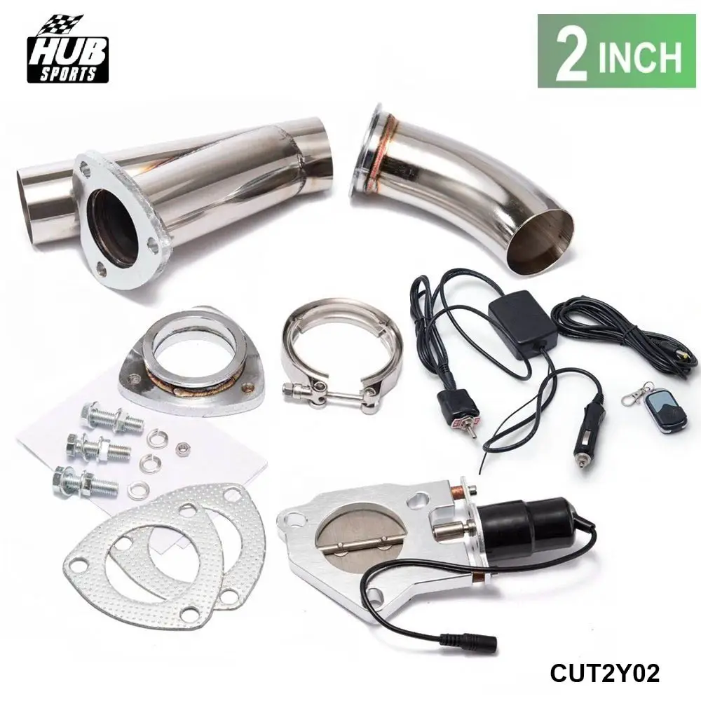 

2" Electric Exhaust Catback Downpipe Cutout E-Cut Out Valve Switch Control + Remote For TOYOTA MR2 SW20 HU-CUT2Y02