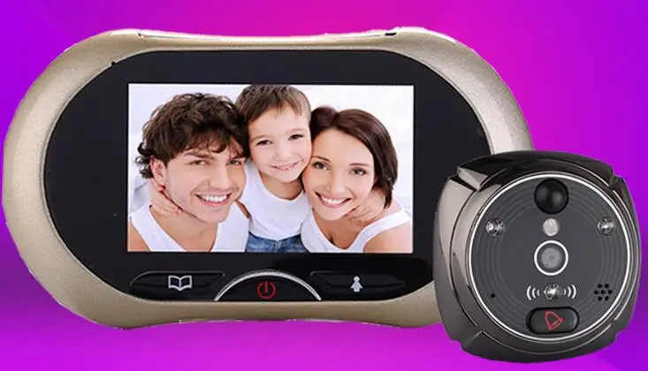 Yobang безопасности 7 дюймов экран видео домофон дверной звонок Система с ИК Ночное видение непромокаемые Камера Видеодомофоны
