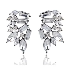 Серьги LUBOV Angel Wings элегантные женские акриловые камни Смола серьги-гвоздики эффектные для женщин и девочек Горячая Распродажа вечерние ювелирные изделия