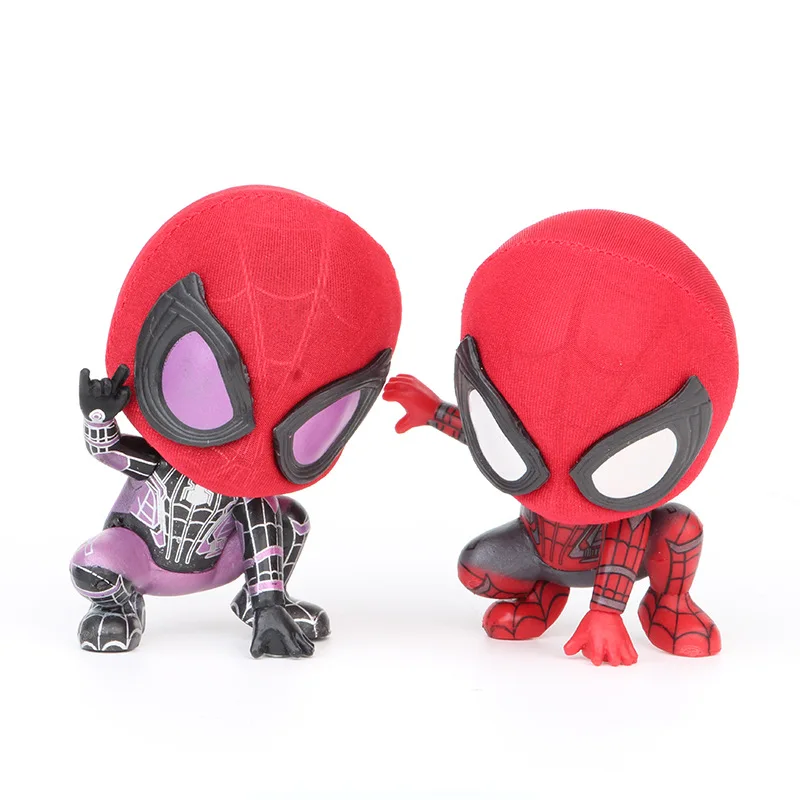 

2pcs Avengers Infinity War Iron Spider Spiderman Figuur PVC Marvel Legends Spider-man Beeldjes Collectie Speelgoed Voor
