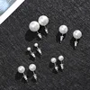 Fashion Simple White Pearl Stud Earrings For Women Girls Minimalist Ear Jewelry Size 4/6/8/10/12mm ► Photo 1/6