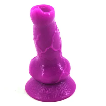 Wolf dildo artificial animal penis fake suction cup dick purple anal cock masturbation toy for women erotic sex products gay man 5