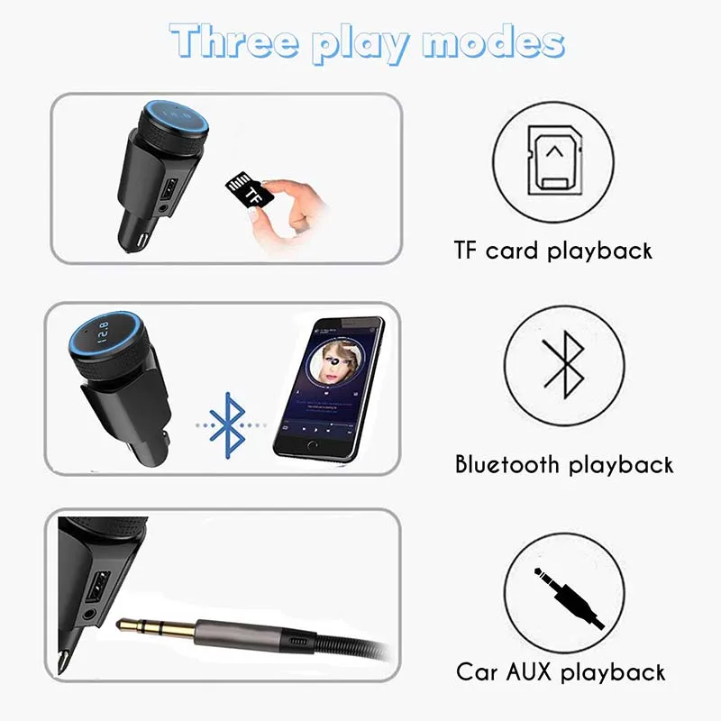 Универсальный Автомобильный MP3 плеер JINSERTA беспроводной Bluetooth fm передатчик