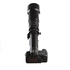 Best Price as low as $265.05 New 650-1300mm f/8-16 Telephoto Lens Manual Zoom TELE + T2 Mount Adapter for Canon Nikon DSLR Camera EF EF-S Mount Lens