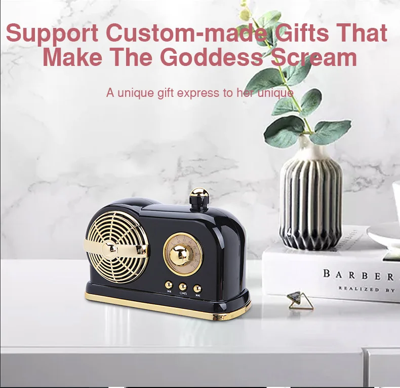 Retro Bluetooth Speaker Portable Wireless Speakers Column Bass Stereo Subwoofer Support TF Card USB disk Music Player (10)