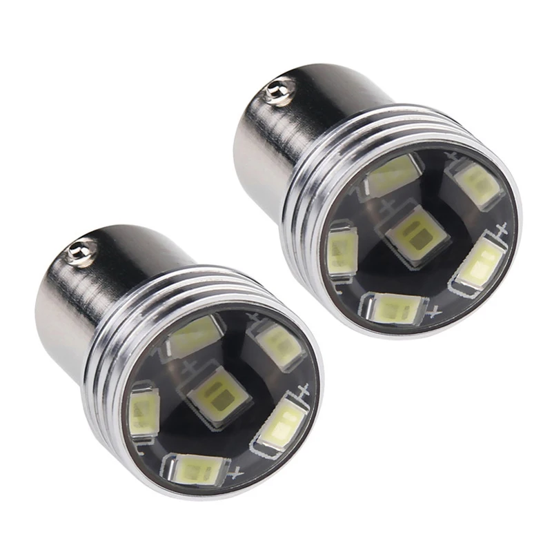 Белая 1156 P21W 6 светодиодов 2835 проектор SMD C12V Автомобильный источник света