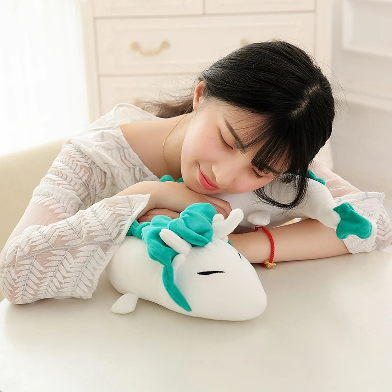 Ghibli Хаяо Миядзаки плюшевые игрушки Унесенные призраками Хаку 28 см милая кукла мягкая плюшевая игрушка подушка для рождественского подарка